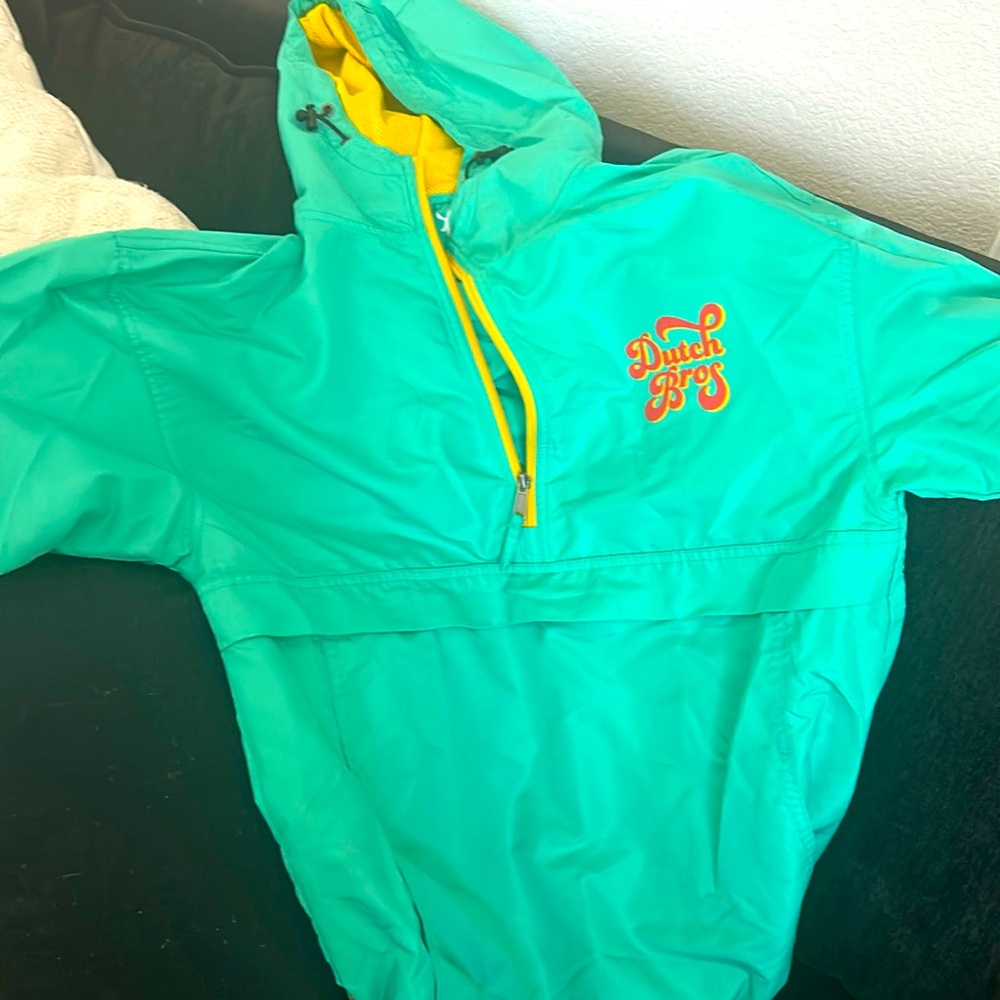 Dutch Brothers windbreaker with hood